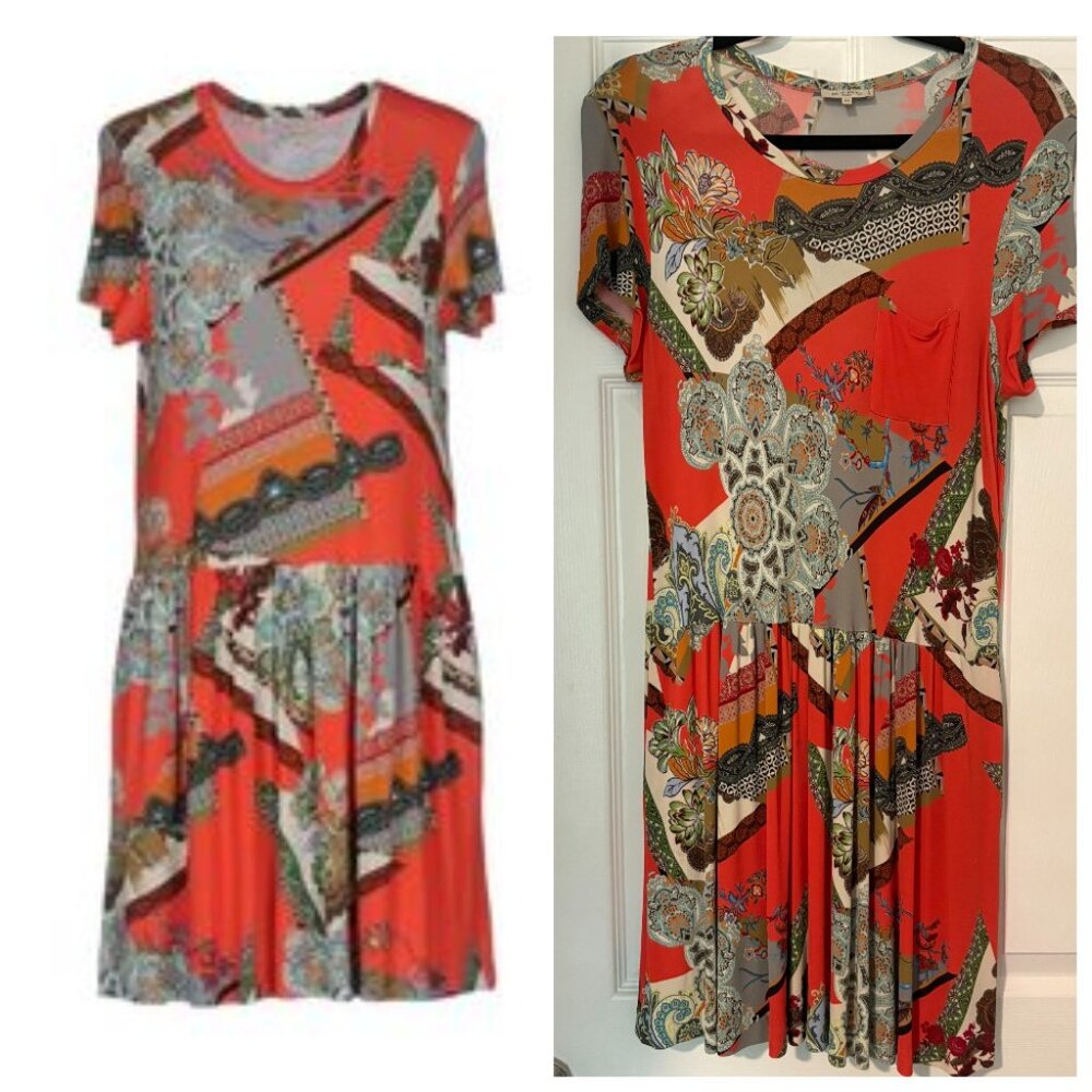 ETRO Italy Summer Printed Silky Viscose Dress M 42